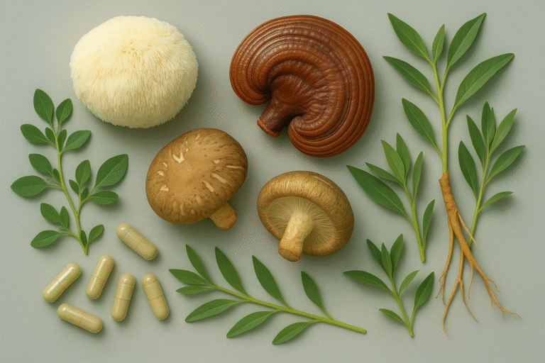 Micoterapia y Adaptógenos: aliados naturales contra el estrés, la fatiga y la baja inmunidad.